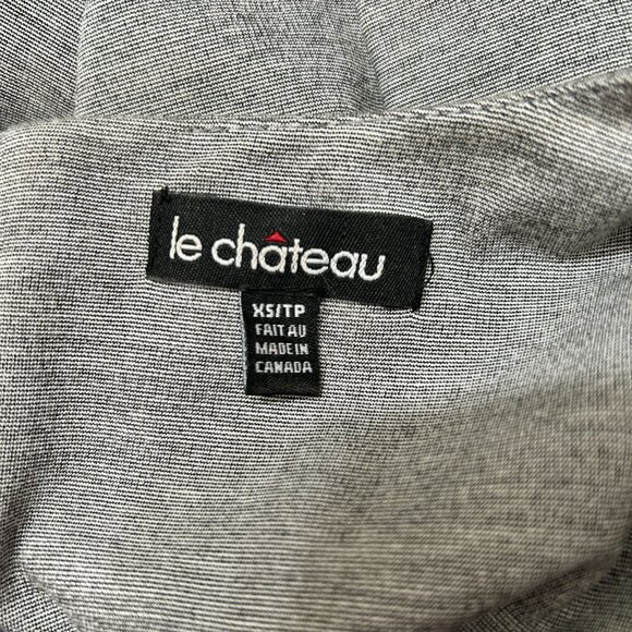 Vintage Y2K le chateau gray Midi dress XS - Picture 8 of 9